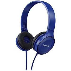 Panasonic RP-HF100ME-A On Ear hoofdtelefoon (headset, 10-23.000 Hz, 30 mm converter, compact opvouwbaar) blauw