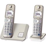 Panasonic KX-TGE212NLN - Duo DECT telefoon - champagnekleurige seniorentelefoon