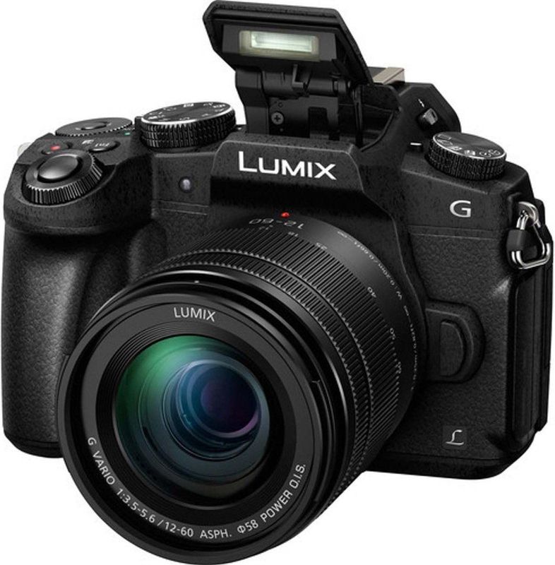 Panasonic Lumix DMC-G80 Zwarte Digitale Systeemcamera met Kit 12-60 mm