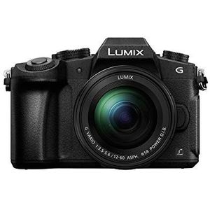 Panasonic Lumix G80M | Hybride camera met tropische lens + Lumix lens 12 - 60 mm (sensor 4/3 16 MP, dubbele stabiel, OLED-zoeker, Orient Touchscreen, AF DFD, video 4K) zwart - Franse versie