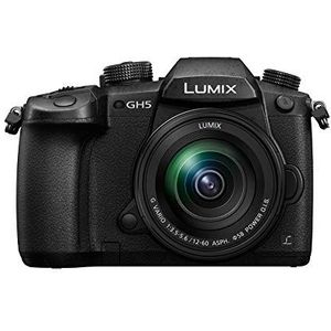 Panasonic Lumix GH5M Hybride camera Expert + lens Lumix 12 - 60 mm (sensor 4/3 20 MP, dubbele staaf, OLED-zoeker, 4 K60p/C4 K24p 4:2 10 bit, tropicaliseerd) zwart - Franse versie