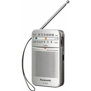 Panasonic van p50deg RF naar S Zakradio met riem, zilveren batterij werking