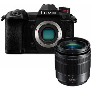 Panasonic Lumix DC-G9MEG-K Systeemcamera met 12-60mm lens (20 MP, 4K/6K, Dual I.S, stof en spatwaterdicht, zwart)