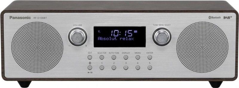 Panasonic RF-D100BT - Radio - Bruin - Zilver