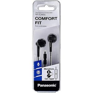 Panasonic in-ear hoofdtelefoon zwart.