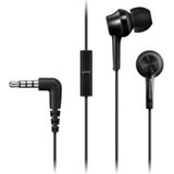 Panasonic RP-TCM115E-K In-Ear Hoofdtelefoon (Headset, mobiele telefoon, verwisselbare paspoort-stukken (S/M/L)) Zwart