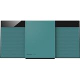 Panasonic SC-HC304EG-G - Stereosysteem - Turkoois - Zwart - Bluetooth - CD Speler