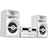 Panasonic Sc-Ux104Eg-W Micro-muzieksysteem, Bluetooth, Tuner (Dab+/Fm), CD, USB, Aux-In, 300 Watt Rms, Wit