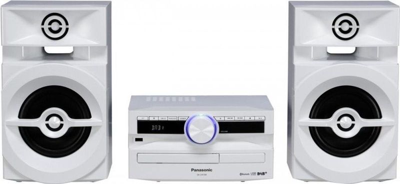 Panasonic SC-UX104EG (CD Speler, Bluetooth, 2x 150 W), Stereosysteem, Wit