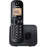 Panasonic Draadloze vaste telefoon met lcd-display, nummerherkenning, telefoonboek met 50 nummers, navigatietoets, ECO-modus en ruisonderdrukking (KX-TGC210) zwart