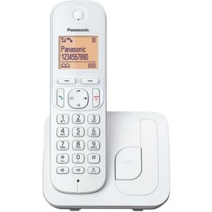 Draadloze telefoon Panasonic KX-TGC210SPW Wit Amber