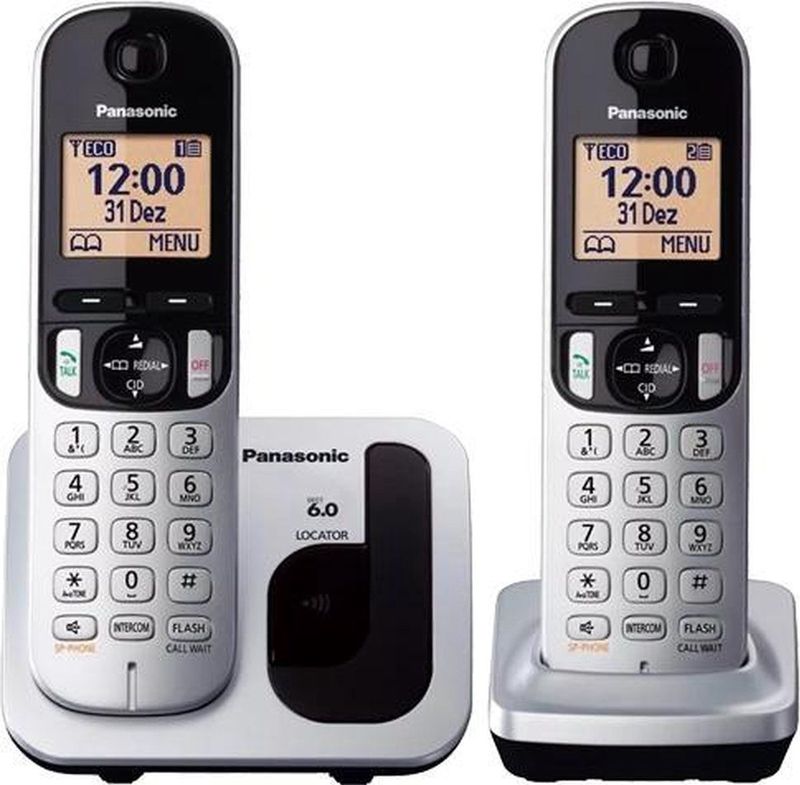 Panasonic - KX-TGC212SPS - Draadloze Telefoon - Zilver - Duo