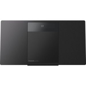 Panasonic SC-HC412EG-K HiFi-systeem Micro Compact Multisorgent, CD, Bluetooth, FM-radio, DAB+, AUX-IN autoplay, USB, Space Tune, LincsD-Amp, hoge geluidskwaliteit, wandmontage, zwart