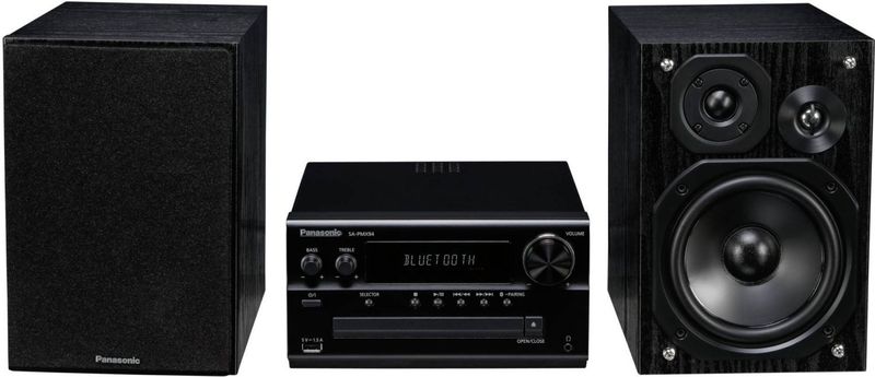 Panasonic SC-PMX94EG-K Micro Hi-Fi - Zwart - 3-Weg Luidsprekersysteem