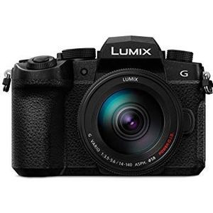 Panasonic Lumix G90H EVIL camera 20,3 MP (3,2 inch display, OLED-display, dual-stabilisator 5 assen, 4K, VLogL, Wi-Fi, Live Composite) - kit met Lumix Vario 14-140mm/F3.5-F5.6 lens