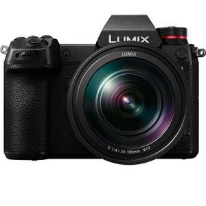 Panasonic Lumix S1 + S 24-105mm F4 MACROT O.I.S. MILC 24,2 MP CMOS 6000 x 4000 pixels zwart - digitale camera (24,2 MP, 6000 x 4000 pixels, CMOS, 4K Ultra HD, touchscreen, N) zwart)