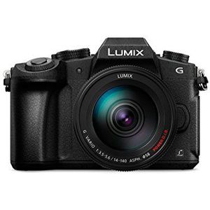 Panasonic LUMIX DMC-G81HAEGK systeemcamera 4K met 14-140 mm MFT-lens, 16 MP, Dual I.S, hybride contrast-AF, 4K fotocamera, zwart