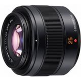 Panasonic LEICA 25 mm F1.4 | H-XA025E lens met vaste brandpuntsafstand (groothoek 25 mm, groot diafragma F1.4, tropische, compact, equiv. 35 mm - 50 mm) zwart – compatibel met Panasonic & Olympus