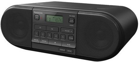 Panasonic - RX-D500EG-K CD Boom Box - Zwart - Compact - Retrodesign
