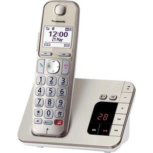 Panasonic KX-TGE260GN Huistelefoon - Champagner - Geïntegreerd Antwoordapparaat - Groot Display