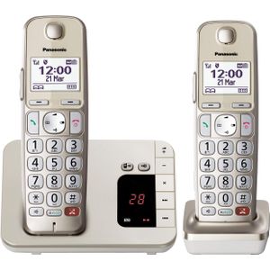 Panasonic - KX-TGE262GN - Telefoon - Beige - Grote Toetsen