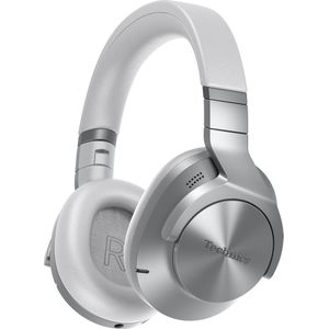 Technics EAH-A800 I Draadloze Bluetooth-hoofdtelefoon (HP 40 mm, over het oor, ruisonderdrukking, hoogwaardige oproepen), zilverkleurig