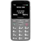 Panasonic KX-TU160EXG Gebruiksvriendelijke mobiele telefoon - SOS-knop, grote toetsen met achtergrondverlichting, compatibiliteit met hoofdtelefoon, lange levensduur, Bluetooth (grijs)