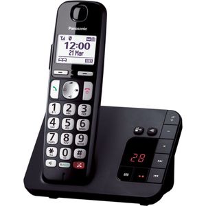 Panasonic KX-TGE260NLB telefoon DECT-telefoon antwoordapparaat Nummerherkenning Zwart