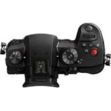 Panasonic Lumix GH5M2 | Expert Hybride Camera (4/3 20.3 MP sensor, Dubbele steek, Orient. Touch Screen, AF DFD 225 Zones, C4K 60 p/4:2:2 10 bit, Live Stream, Tropicalized) Zwart - Franse versie