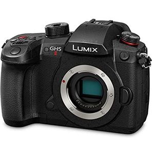 Panasonic Lumix GH5M2 Hybride camera Expert (sensor 4/3 20,3 MP, dualstaaf, Orient Display, Tact., AF DFD 225 zones, C4K 60p/4:2 10bit, Live Stream, Tropicaliseerd) zwart - Franse versie