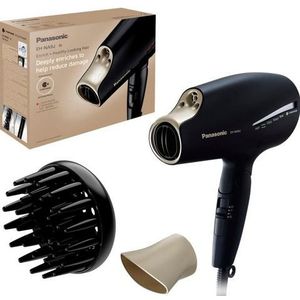 Panasonic EH-NA9J-N825 EH-NA9J haardroger, nanoe-technologie (4 modi voor haar, gezicht en hoofdhuid, 2 temperatuurinstellingen, 2 opzetstukken) zwart-goud