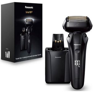 Panasonic ES-LS9A-K803 Rasoir Électrique Humide Et Sec À 6 Lames Pour Hommes, Rasoir Électrique Avec Capteur De Barbe Réactif, Système De Nettoyage Et De Chargement Automatique