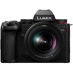 Panasonic DC-S5M2KE LUMIX DC-S5 II Full Frame spiegelloze camera met 20-60 mm F3.5-5.6 lens 4K 60P en 6k 30P Flip Screen Wi-Fi Active IS zwart