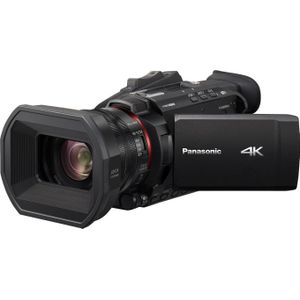 Panasonic HC-X1500E 4K Camcorder, (4K Video, Met Gezichtsherkenning, Leica Lens, 25mm Wijde Hoek, 24x Optische Zoom), 25.7 x 12.9 x 9.3 cm, Zwart