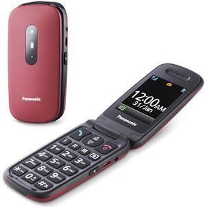 Panasonic KX-TU446 Omdraaien Telefoon, Wijn Rood