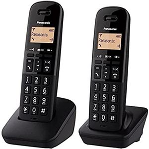 Panasonic (Wireless) Duo draadloze vaste telefoon - KX-TGB612FRB - Zwart