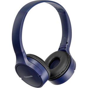 Panasonic Bluetooth hoofdtelefoon RB-HF420B (on-ear, Quick-Charge, tot 50 uur batterijduur, lichte hoofdtelefoon, spraakbesturing) blauw