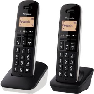 Panasonic KX-TGB612JT Téléphone DECT Identification de l'appelant Noir, Blanc
