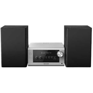 Panasonic - SC-PM700EG-S - Stereosysteem - Zilver - Zwart - Bluetooth - CD Speler
