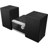 Panasonic - SC-PM272 - Stereosysteem - Zwart - Zilver - Bluetooth en CD Speler