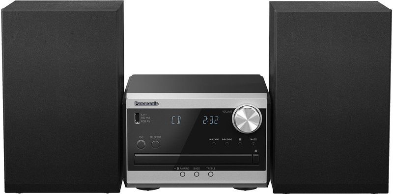 Panasonic - SC-PM272 - Stereosysteem - Zwart - Zilver - Bluetooth en CD Speler