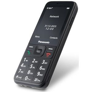 Panasonic KX-TF200 Dual Band mobiele telefoon GSM 900/1800 MHz LCD kleur TFT 2,4 inch 0,3 megapixel Bluetooth 3.0 Li-ion batterij 1000 mAh compatibel met gehoorapparaten Single SIM-kaart