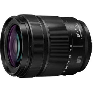 Panasonic Lumix S-R28200E 28-200 mm F4.0-7.1 Macro OIS-Lens, Full-frame Cameralens, Brede en Lange Zoomlens, Dual IS 2, Stof-/Spat-/Vriesbestendig, Ideaal voor 4K-Video, Zwart