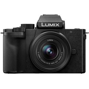 Panasonic Lumix DC-G100DKEGK Micro Four-Thirds Spiegelloze Camera met Lumix G Vario 12-32 mm F3.5-5.6 Lens, 20,3 MP, 4K 30p en FHD 60 Video, Vlogcamera, Monitor Vrije hoek, Opladen via USB-C, Zwart