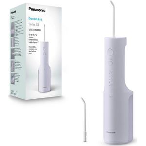 Panasonic Series 300 Monddouche EW-DJ26-V303, Waterflosser voor Tanden, 200 ml, IPX7, 2 Standaard Opzestukken, 5 Drukinstellingen, Reisaccessoire, Paars