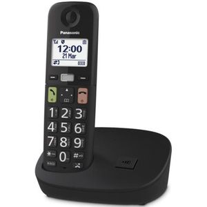 Panasonic KX-TGU110EXB Digitale Telefoon - Draadloos - Zwart - LCD-Display