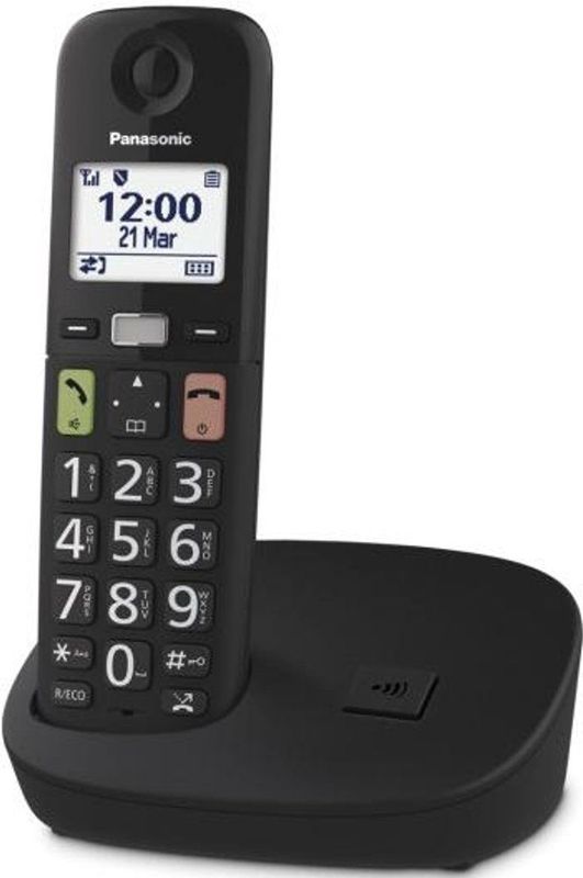 Panasonic KX-TGU110EXB Digitale Telefoon - Draadloos - Zwart - LCD-Display