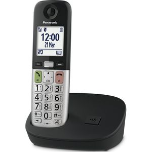Panasonic KX-TGU410EXB Digitale Telefoon - Draadloos - Basiseenheid en 1 Handset - Zwart en Zilver