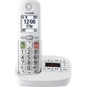 Panasonic KX-TGU430EXW Digitale Draadloze Telefoon - Wit en Zilver - Antwoordapparaat en Versterkt Volume