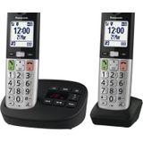 Panasonic KX-TGU430EXB DECT Telefoon met Groot Display/Toetsen - Duo Set